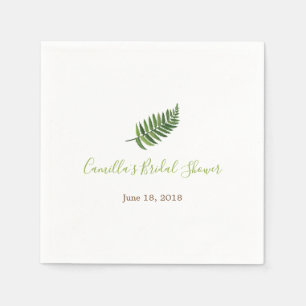 Botanischer Cocktail Fern Brautparty Napkin Serviette