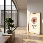 Botanischer Cosmos-Wandkunst-Druck Poster