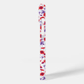 Botanischer Damaskop, weißer Mohnhörer Case-Mate iPhone Hülle (Rückseite / Links)