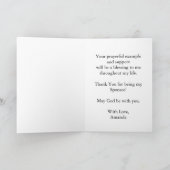 Botanischer Dank des Sponsors Karte (Innenseite)