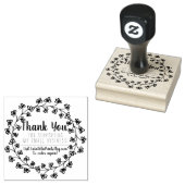Botanischer Dank für Ihr Geschäft Gummistempel (Stempel)