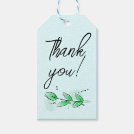 Botanischer Dank Gift Tag Geschenkanhänger