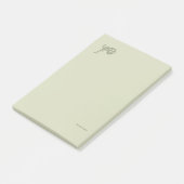Botanischer Dark Academia Minimalist Garten Leser Post-it Klebezettel (angewinkelt)