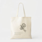 Botanischer Dark Academia Minimalist-Gartenleser Tragetasche (Vorne)