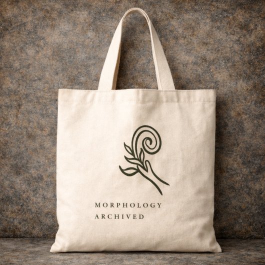 Botanischer Dark Academia Minimalist-Gartenleser Tragetasche