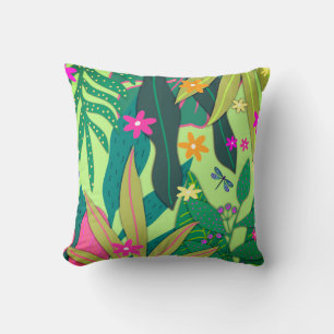 Botanischer Druck #12 Sangria Kissen
