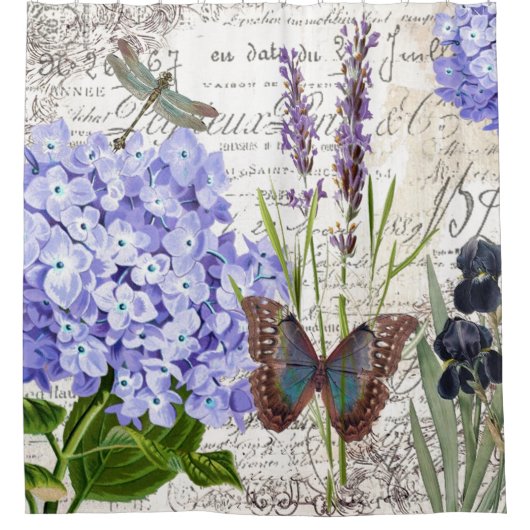 Botanischer Duschvorhang (Vorderseite)