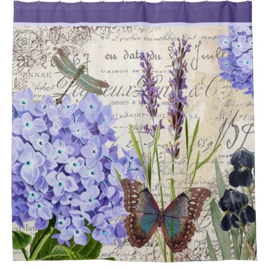 Botanischer Duschvorhang (Vorderseite)