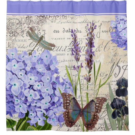 Botanischer Duschvorhang (Vorderseite)