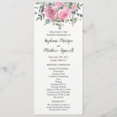 Botanischer Dusty Pink Bläschen Eukalyptus Programm (Vorderseite)