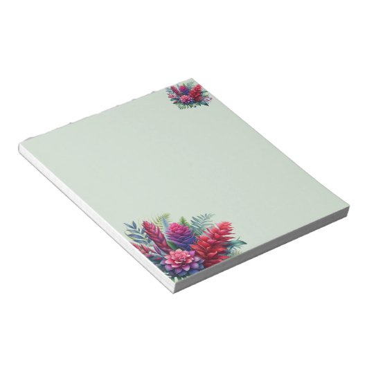 Botanischer Editor für fette Ingwer-Pflanze Notizblock (angewinkelt)