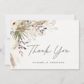 Botanischer einfacher Abschluss Vielen Dank enclo Einladung (Vorderseite)