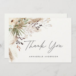 Botanischer einfacher Abschluss Vielen Dank enclo Einladung