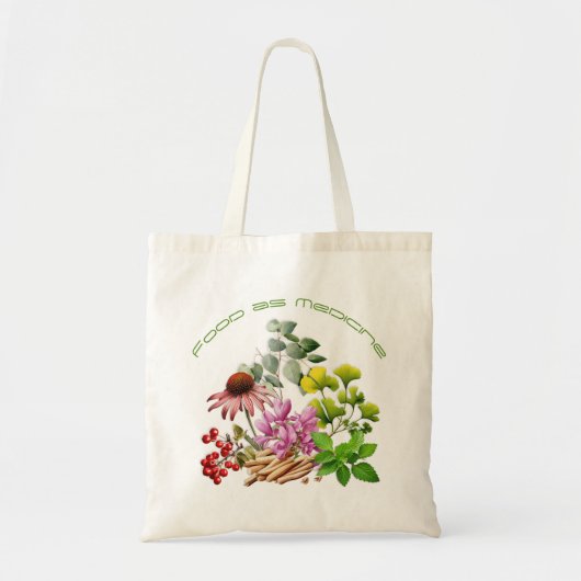 Botanischer Entwurf von Kräutern Tragetasche (Vorne)