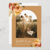 botanischer Erntedank Dankeskarte (Vorne/Hinten)