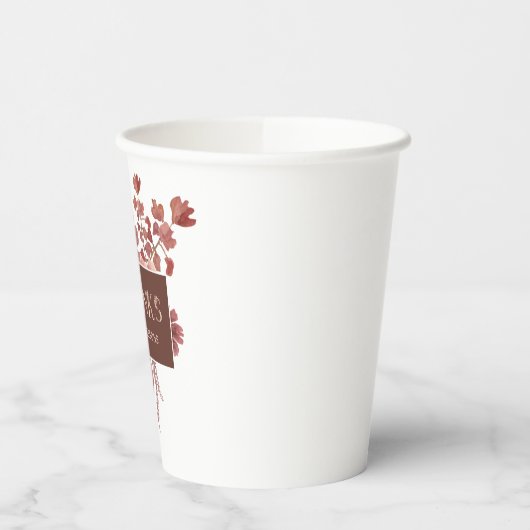 Botanischer Erntedank Pappbecher (Links)