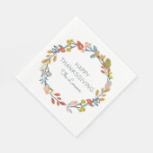 Botanischer Erntedank Serviette (Ecke)