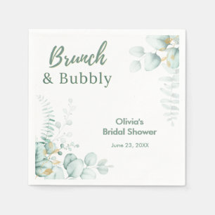 Botanischer Eukalyptus-Brunch & Sprudeliger Brauta Serviette