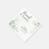 Botanischer Eukalyptus-Brunch & Sprudeliger Brauta Serviette (Ecke)