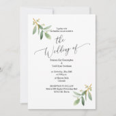 Botanischer Eukalyptus - Einladung (Vorderseite)