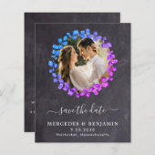 Botanischer Eukalyptus-QR-Code Save the Date (Vorne/Hinten)