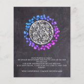 Botanischer Eukalyptus-QR-Code Save the Date (Rückseite)