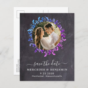 Botanischer Eukalyptus-QR-Save the Date Foto