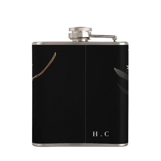 Botanischer Eukalyptus-Zweigstelle Flachmann (Rückseite)