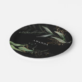 Botanischer Eukalyptus-Zweigstelle Pappteller (Schrägansicht)