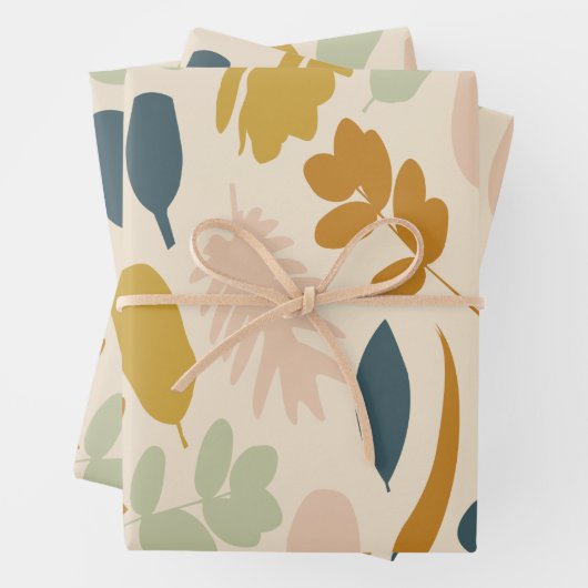 Botanischer Fall Blume und Blätter Muster (Beispiel)