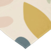 Botanischer Fall Blume und Blätter Muster Tischdecke (Schrägansicht)