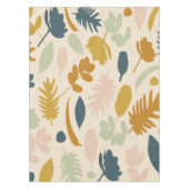 Botanischer Fall Blume und Blätter Muster Tischdecke (Vorderseite)