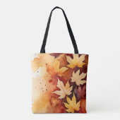 Botanischer Fall-Design Herbst Herbst Saison Tasche (Rückseite)