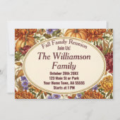 Botanischer Fall Floral Wiedersehen Feiertagskarte (Vorderseite)