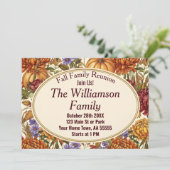 Botanischer Fall Floral Wiedersehen Feiertagskarte (Stehend Vorderseite)