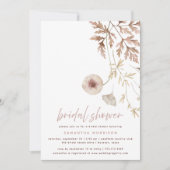 Botanischer Fall Herbst Brautparty Einladung (Vorderseite)