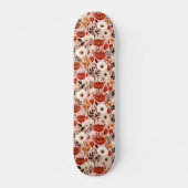Botanischer Fall-Wildblumen Wiesenmuster Skateboard (Vorne)