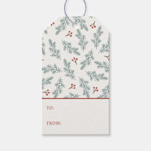 Botanischer Feiertag Geschenkanhänger (Vorderseite)