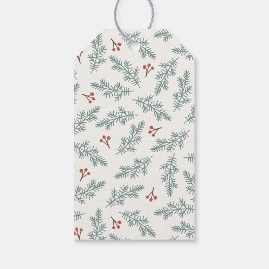 Botanischer Feiertag Geschenkanhänger (Rückseite)