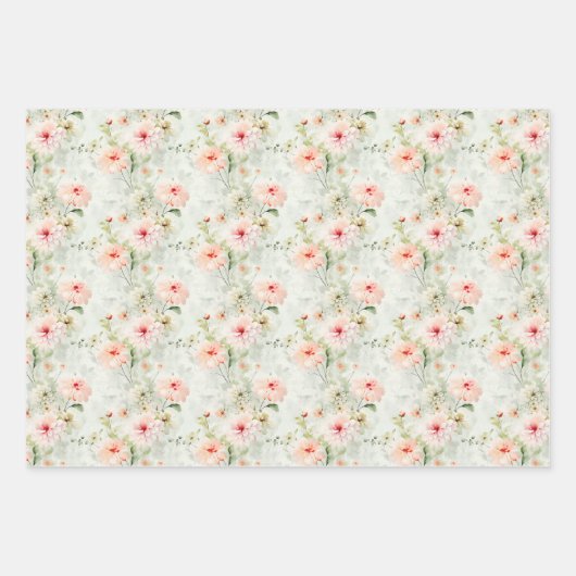 Botanischer Flora und Fauna Geschenkpapier Set (Vorderseite 3)