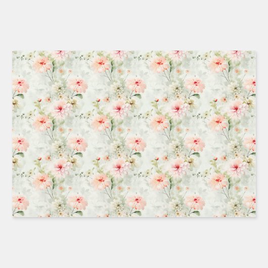 Botanischer Flora und Fauna Geschenkpapier Set (Vorderseite 2)