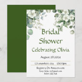 Botanischer floraler Brautdusche Save The Date (Vorne/Hinten)
