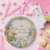 Botanischer Floraler Entwurf Pappteller (Party)