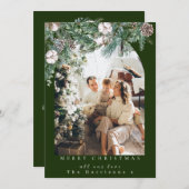 Botanischer Foliage Arch 1 Foto Frohe Weihnachten