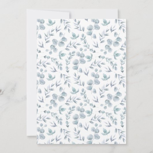 Botanischer Fox ein Buch Einladung (Rückseite)