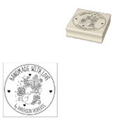 Botanischer Fox, handgefertigt mit Liebe Gummistempel (Stempel)