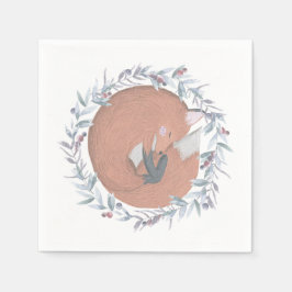 Botanischer Fox Serviette