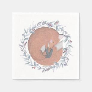 Botanischer Fox Serviette