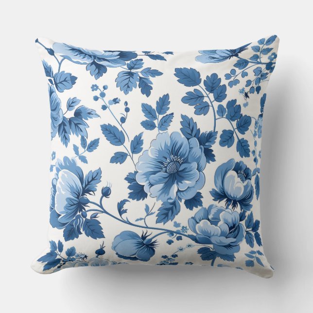 Botanischer französischer Stil Kissen (Vorderseite)