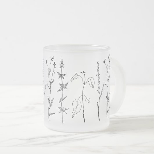 Botanischer Frost Mattglastasse (VorderseiteRechts)